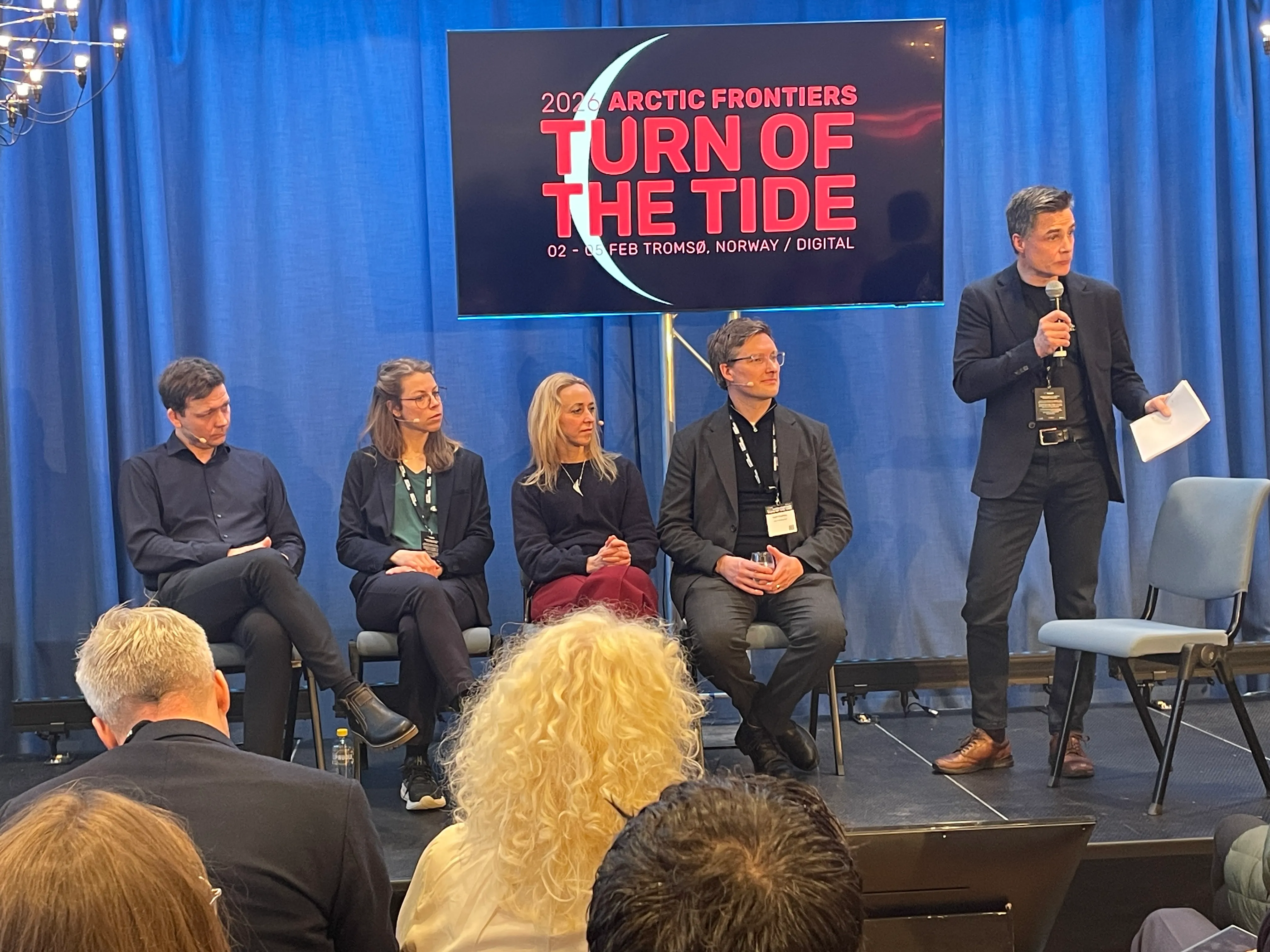 The panel for the Bird’s Eye View: AI and Satellites for Arctic Resilience